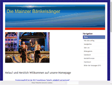 Tablet Screenshot of mainzer-baenkelsaenger.de